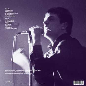 LP Joy Division: Preston 28 February 1980 CLR