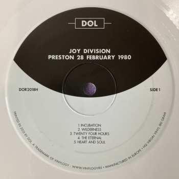 LP Joy Division: Preston 28 February 1980 CLR