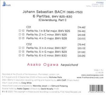 2CD Johann Sebastian Bach: 6 Partitas