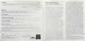 CD Johann Sebastian Bach: ...Per La Viola Da Gamba ...