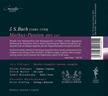 CD Johann Sebastian Bach: Markus - Passion