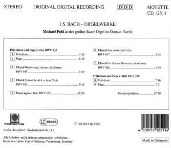 CD Johann Sebastian Bach: Orgelwerke Im Dom Zu Berlin