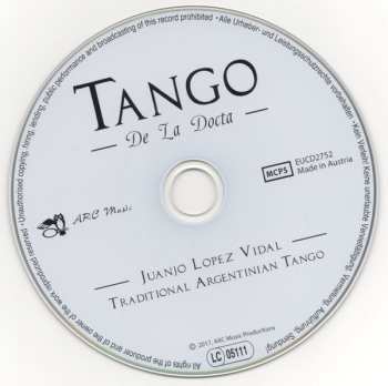 CD Juanjo Lopez Vidal: Tango / De La Docta