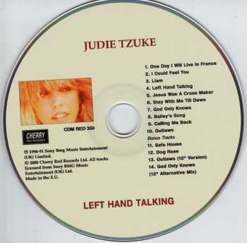 CD Judie Tzuke: Left Hand Talking