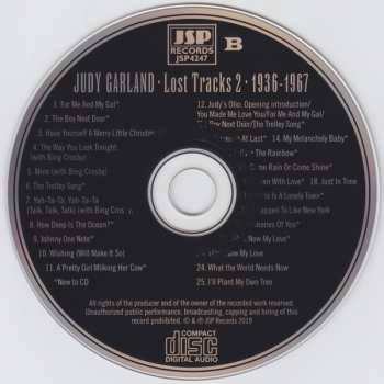 2CD Judy Garland: Lost Tracks 2 - 1936-1967