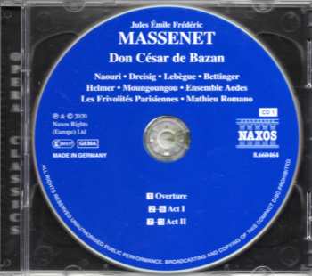 2CD Jules Massenet: Don César De Bazan