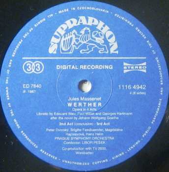 3LP/Box Set Pavel Kühn: Werther - Opera In 4 Acts