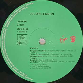LP Julian Lennon: Valotte