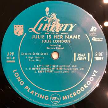2LP Julie London: Julie Is Her Name LTD