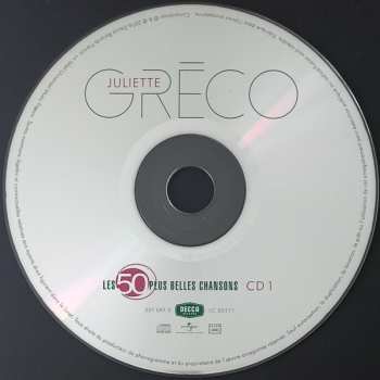 3CD Juliette Gréco: Les 50 Plus Belles Chansons