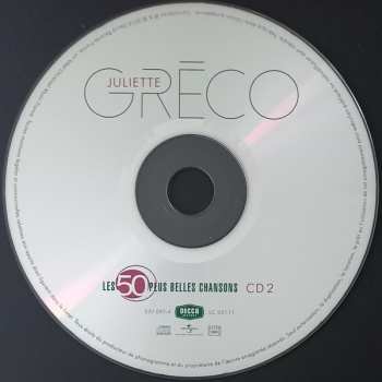 3CD Juliette Gréco: Les 50 Plus Belles Chansons