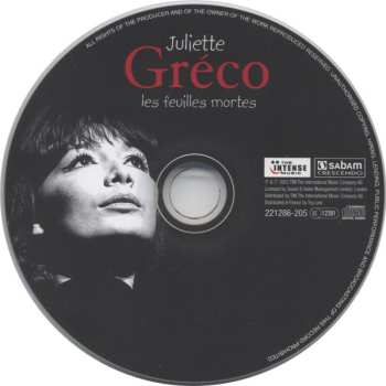 CD Juliette Gréco: Les Feuilles Mortes