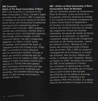 CD Julius Röntgen: Right Through The Bone: Julius Rontgen Chamber Music