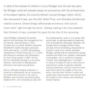 CD Julius Röntgen: Right Through The Bone: Julius Rontgen Chamber Music
