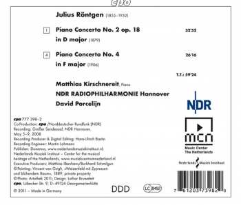 CD NDR Radiophilharmonie: Piano Concertos 2 & 4