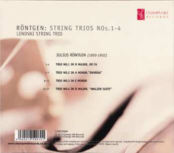 CD Julius Röntgen: Röntgen: String Trios, Nos.1-4 [Vol.1]