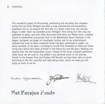 CD Julius Röntgen: Röntgen: String Trios, Nos.1-4 [Vol.1]