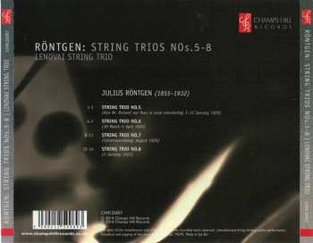 CD Julius Röntgen: Röntgen: String Trios, Nos.5-8 [Vol.2]