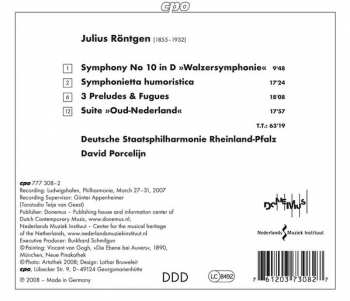 CD David Porcelijn: Symphony No 10 • Symphonietta Humoristica • 3 Preludes & Fugues • Suite »Oud-Nederland« 