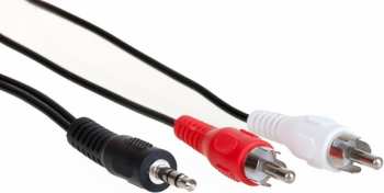 Audiotechnika KAM - stereo audio kábel s konektormi 3,5 mm Jack - 2x RCA