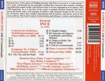 CD Bilkent Symphony Orchestra: Symphony No. 2 'Fall Of Constantinople' • Concerto For Orchestra • Piano Concerto