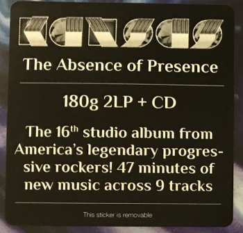 2LP/CD Kansas: The Absence Of Presence
