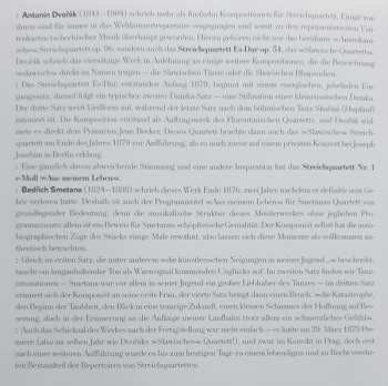 CD Antonín Dvořák: String Quartet In E Flat Major, Op. 51 "Slavonic" / String Quartet No. 1 "From My Life"