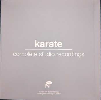 8CD/Box Set Karate: Complete Studio Recordings