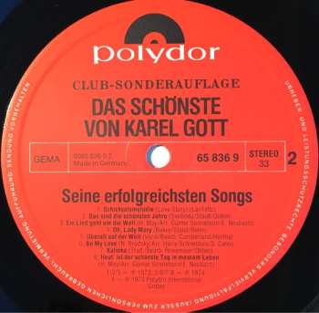 2LP Karel Gott: Das Schönste Von Karel Gott