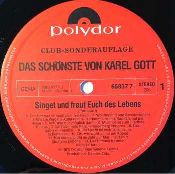 2LP Karel Gott: Das Schönste Von Karel Gott