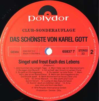 2LP Karel Gott: Das Schönste Von Karel Gott