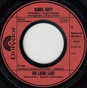 SP Karel Gott: Die Liebe Lebt