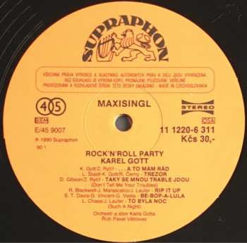LP Karel Gott: Rock 'n' Roll Party