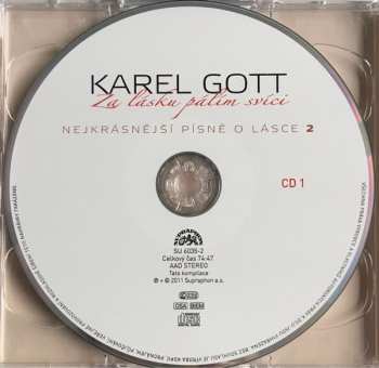 2CD Karel Gott: Za Lásku Pálím Svíci (Nejkrásnější Písně O Lásce 2)