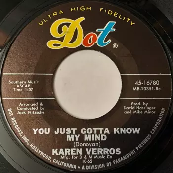 Karen Verros: You Just Gotta Know My Mind