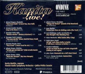 CD Karita Mattila: Karita Live! (Karita Mattila Live In Helsinki)