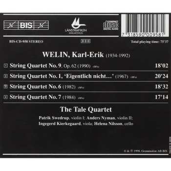 CD Talekvartetten: String Quartets Nos. 1, 6, 7 & 9