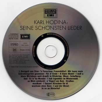 CD Karl Hodina: Seine Schönsten Lieder