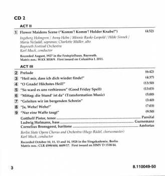 2CD Richard Wagner: Parsifal  (The Complete Karl Muck Parsifal Recordings, 1927-8)