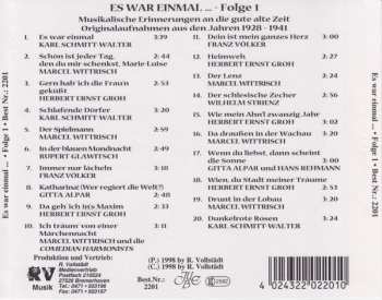 CD Comedian Harmonists: Es War Einmal ... Folge 1 | Musikalische Erinnerungen An Die Gute Alte Zeit
