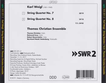 CD Thomas Christian Ensemble: String Quartets 7 & 8