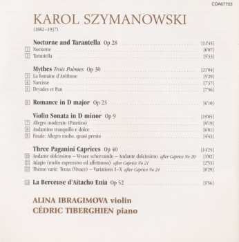 CD Karol Szymanowski: The Complete Music For Violin And Piano
