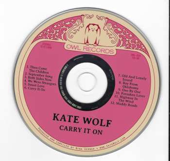 CD Kate Wolf: Carry It On