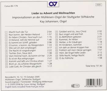 CD Kay Johannsen: Lieder Zu Advent Und Weihnachten (Improvisationen An Der Mühleisen-Orgel Der Stuttgarter Stiftskirche))