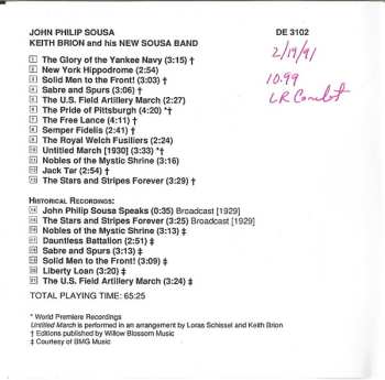 CD Keith Brion: The Original All-American, Sousa!