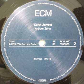 LP Keith Jarrett: Arbour Zena