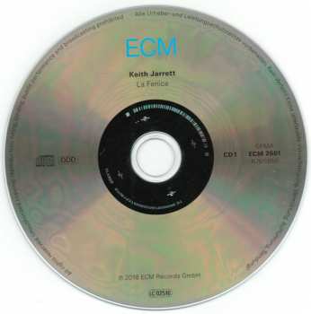 2CD Keith Jarrett: La Fenice