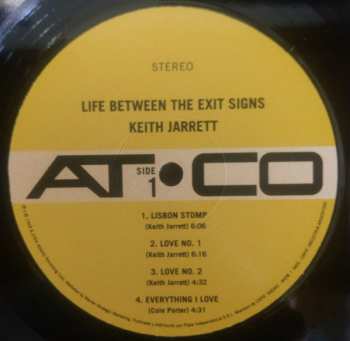 LP Keith Jarrett: Life Between The Exit Signs