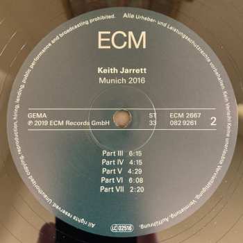 2LP Keith Jarrett: Munich 2016