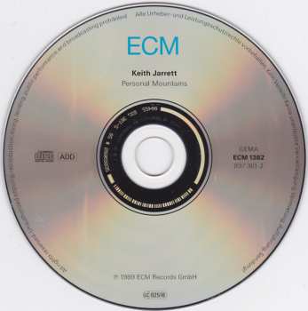CD Keith Jarrett: Personal Mountains
